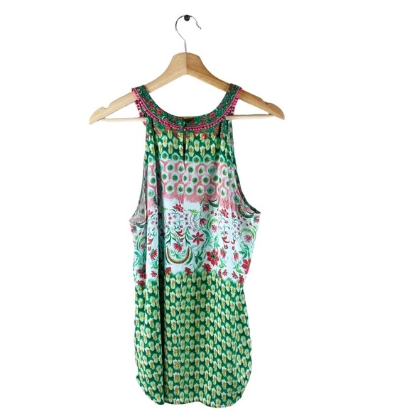 Sundance Floral Scoop Neck Tank Size Medium - Picture 4 of 12